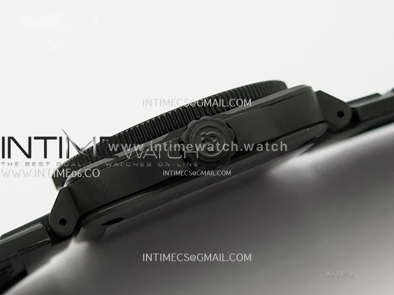 Instruments BR03A-D Ceramic M+F 1:1 Best Edition Green Lumed Dial on Rubber Strap MIYOTA 9015 (Free Nylon Strap) V3