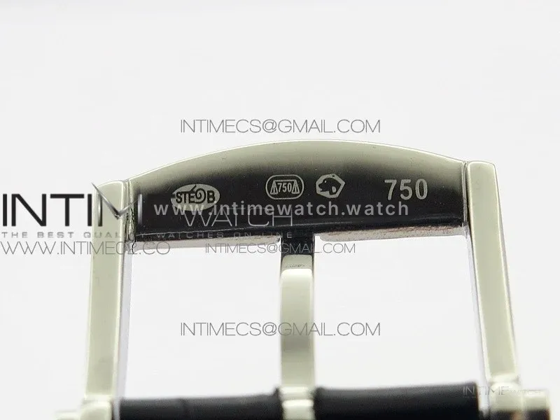 Marine 5222 SS HGF 1:1 Best Edition Blue Dial On black Leather Strap Asian Cal.517GG(Free rubber strap)