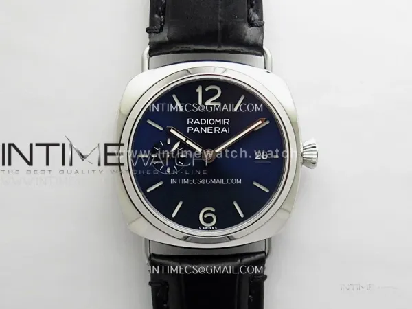 Radiomir PAM1293 Y 40mm SS TTF Best Edition Blue Dial on Black Leather Strap Asian P900