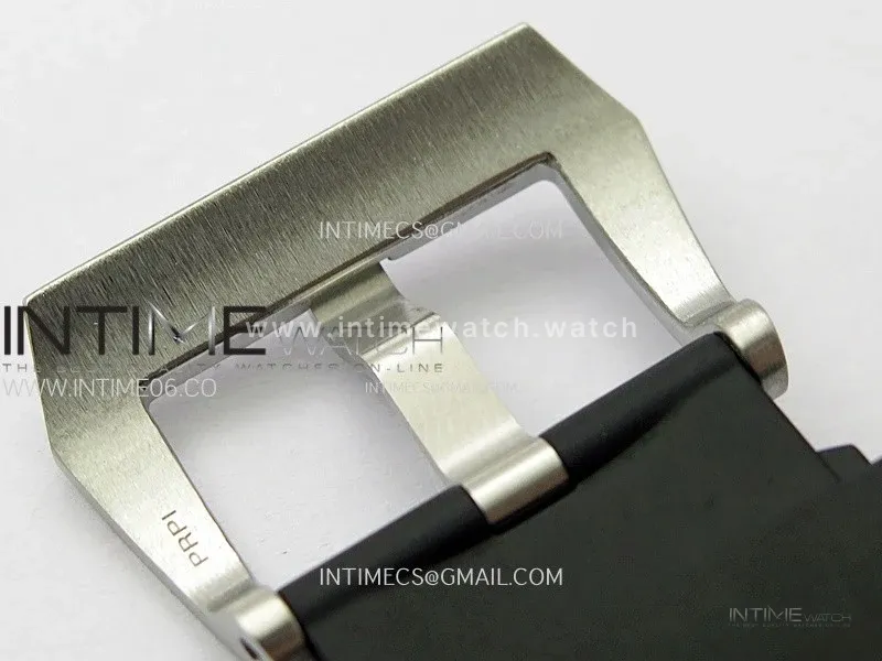 PAM1323 Y GMT VSF 1:1 Best Edition Dark Gray Dial on Black Rubber Strap P9011