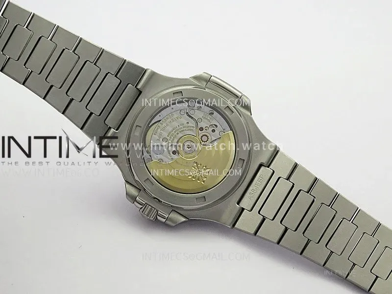 Nautilus 5711/1A Blue T Diamond SS GRF 1:1 Best Edition White Textured Dial On SS Bracelet Asian 26-330