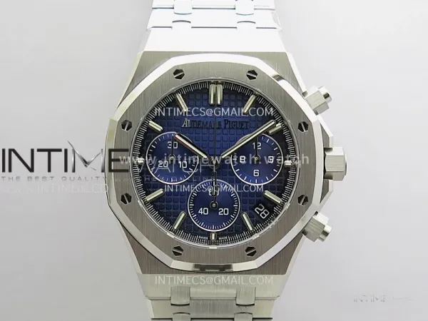 Royal Oak Chrono 26240 SS Gain Weight V2 DDF 1:1 Best Edition Blue Ombre Dial SS Bracelet Super Clone DD4401 (SW Dial)