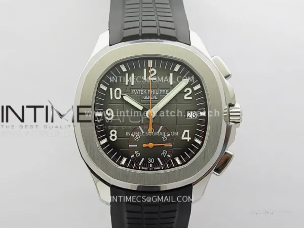 Aquanaut 5968 SS YLF Best Edition Gray Dial on Black Rubber Strap A520