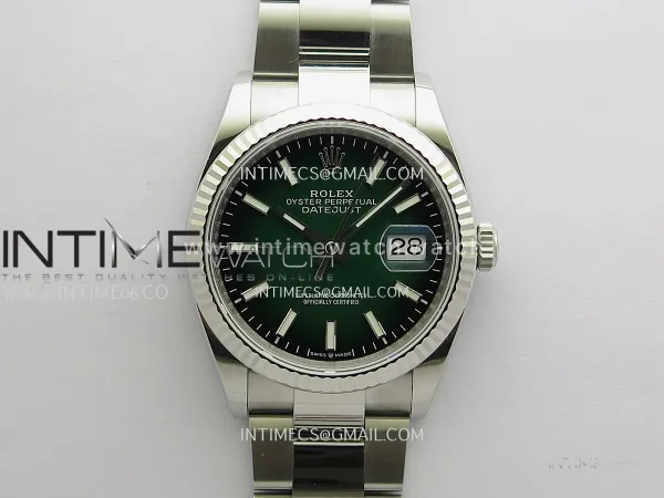 DateJust 126234 36mm 904L SS V2 VSF 1:1 Best Edition Green Ombre Dial Stick Marker On Oyster Bracelet DD3235