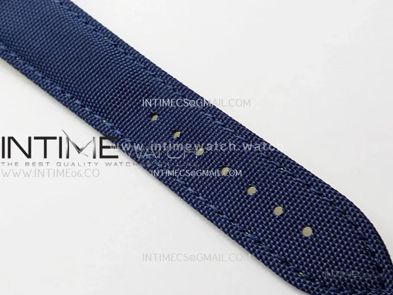 Avenger Chronometer 45mm GMT SS B50F 1:1 Best Edition Blue Dial On Blue Nylon Strap A2824