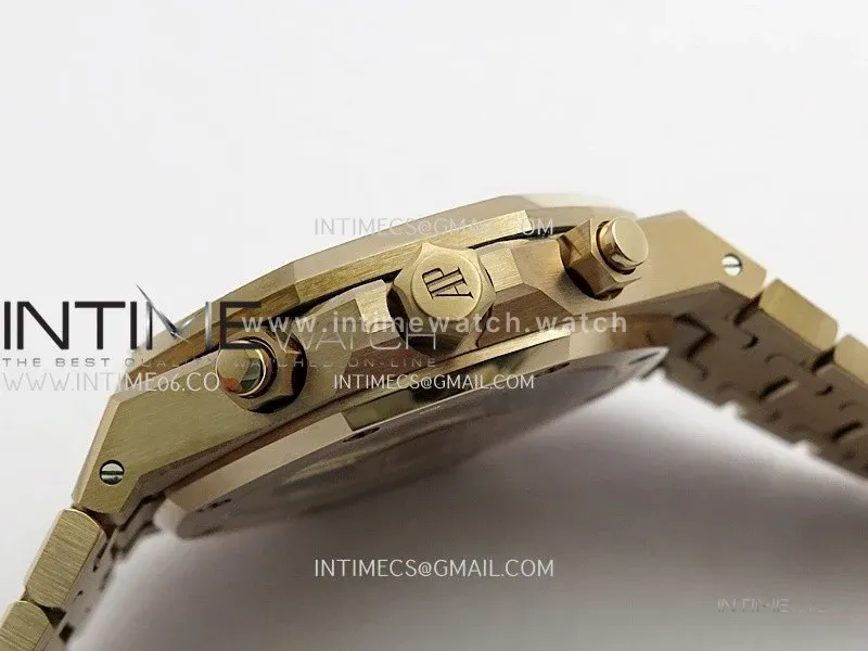 Royal Oak Chrono 26240 Frosted RG Gain Weight V2 DDF 1:1 RG Dial Black Subdial RG Bracelet Super Clone DD4401 (SW Dial)