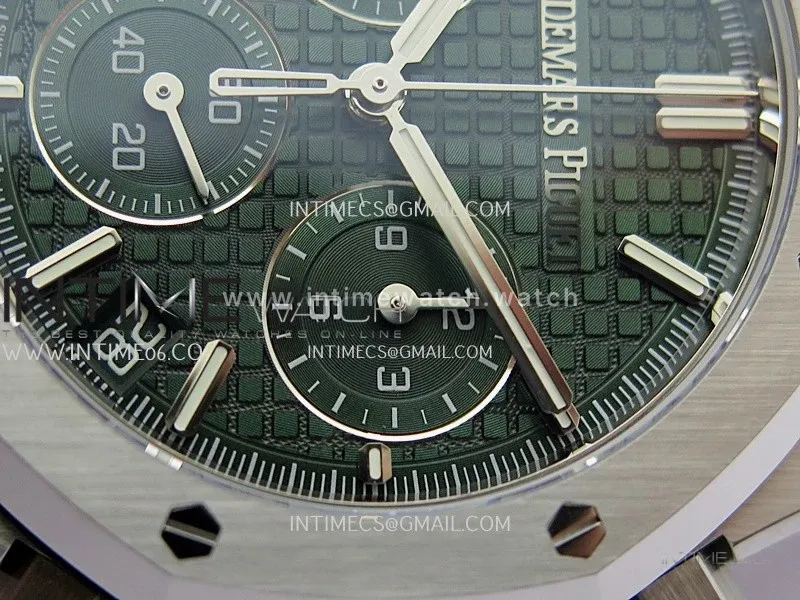 Royal Oak Chrono 26240 SS V2 DDF 1:1 Best Edition Green Dial On SS Bracelet Super Clone DD4401