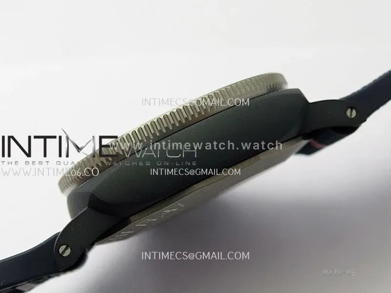 PAM1543 Luna Rossa Submersible 44mm Ceramic VSF 1:1 Best Edition White Dial On Blue Fabric Strap P900