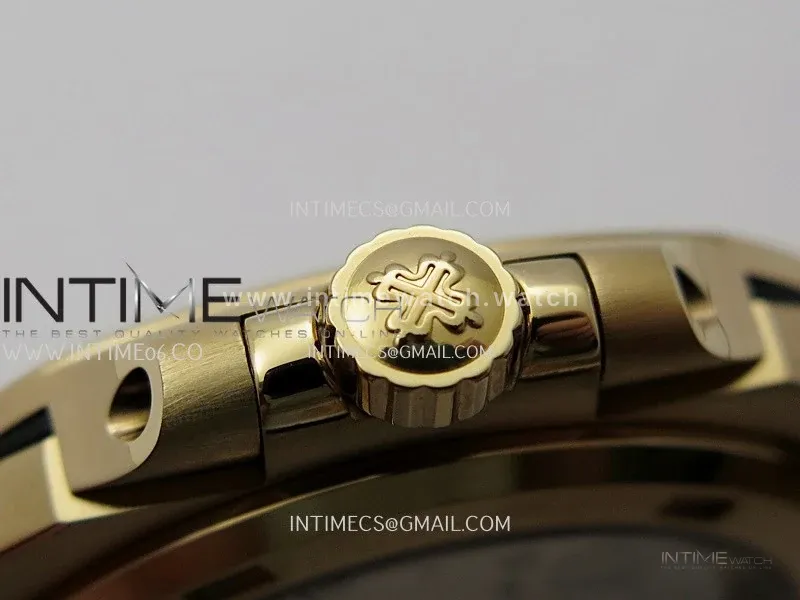 Nautilus 5711/1R-001 RG 3KF 1:1 Best Edition Brown Textured Dial on RG Bracelet Super Clone 26-330