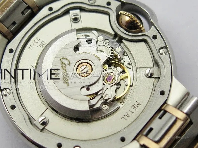 Ballon Bleu 33mm SS/RG 3KF 1:1 Best Edition White MOP Dial on SS Bracelet A076