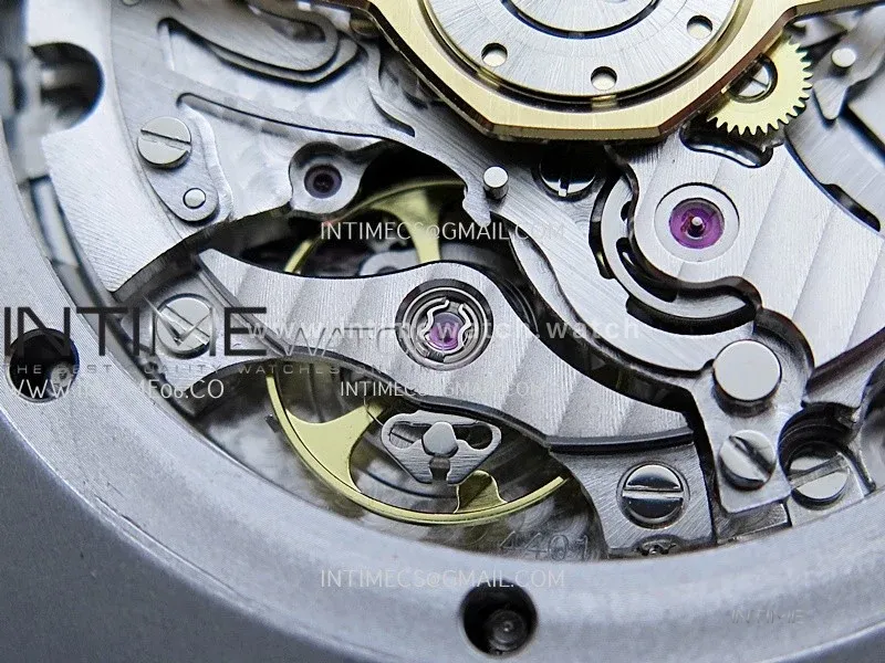 Royal Oak Chrono 26240 SS V2 DDF 1:1 Best Edition Silver Dial On Black Rubber Strap Super Clone DD4401 (SW Dial)