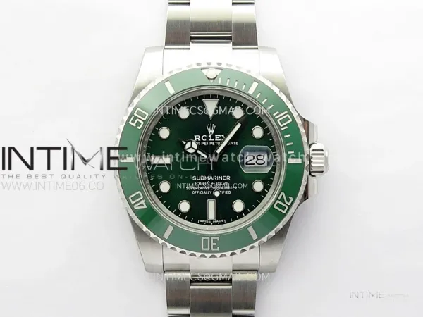 Submariner 116610 LV Green Ceramic C+F 904L 1:1 Best Edition on SS Bracelet VR3135