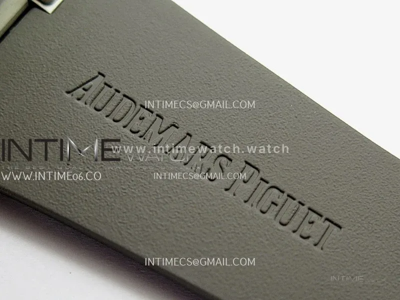 Royal Oak Offshore 43mm 26420 Ceramic Bezel SS DDF 1:1 Gray Dial On Gray Rubber Strap DD4401 Super Clone