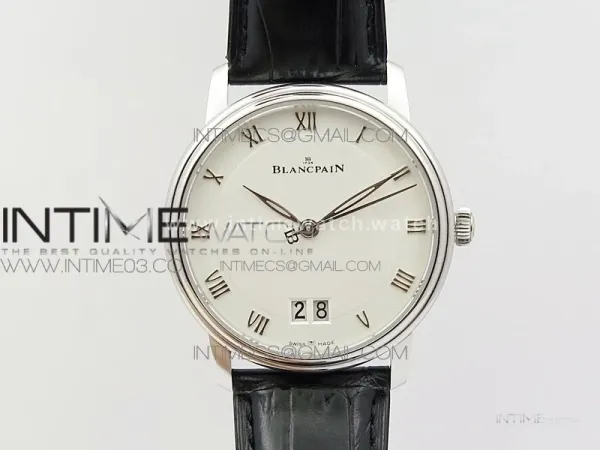 Villeret 6669 SS V2 HG 1:1 Best Edition White Dial On brown leather Strap