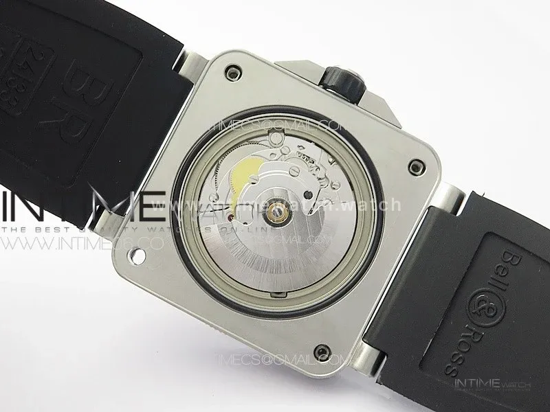 BR 03-92 Diver SS B12 1:1 Best Edition Orange Dial on Black Nylon Strap A2824 (Free Leather)