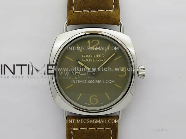 PAM1384 HWF 1:1 Best Edition Gray Dial On Brown ASSO Leather Strap A6497