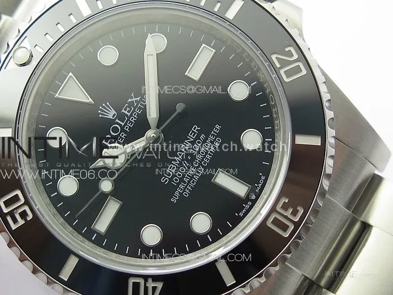 Submariner 41mm 124060 No Date Black Ceramic Bezel 3EF 1:1 Best Edition Black Dial On 904L Steel Case and Bracelet VR3230