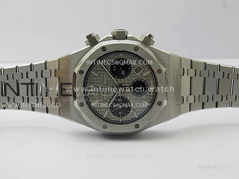 Royal Oak Chrono 26331ST SS IPF 1:1 Best Edition Gray Dial Black Subdial on SS Bracelet A7750