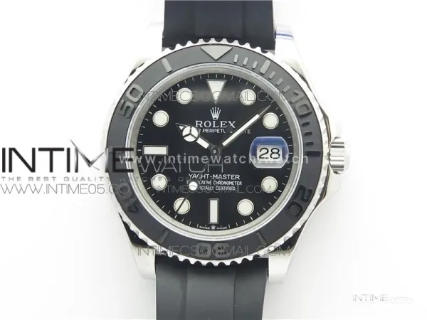Yacht-Master 226659 42mm BP Maker Best Edition Black Ceramic Bezel on Oysterflex Rubber Strap A2824