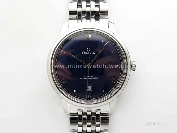 De Ville 40mm SS GTF 1:1 Best Edition Blue Dial on SS Bracelet A8000(Free Leather Straps)