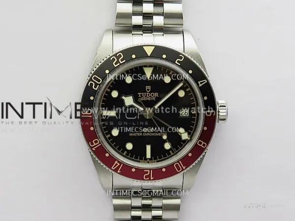 Black Bay 7939G1A0-003 Black/Red Bezel SS V2 ZF 1:1 Best Edition Black Dial On Jubilee Bracelet A2836