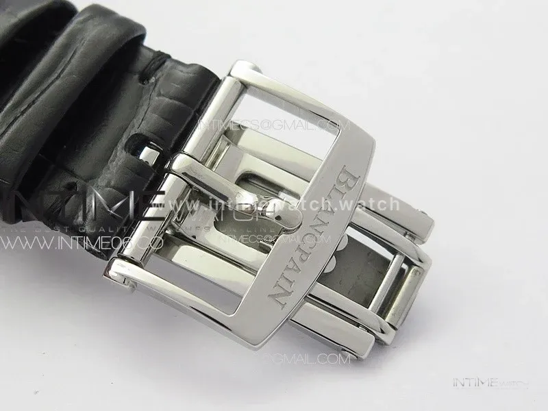 Villeret Tourbillon SS Real PR YSF Best Edition White Dial on Black Leather Strap