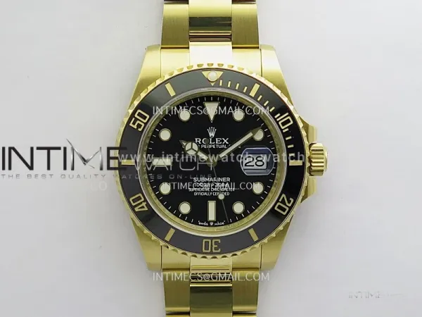 Submariner 126618 LN 904L YG Gain Weight 3WF 1:1 Best Edition Black Dial On 904L YG Bracelet SH3235