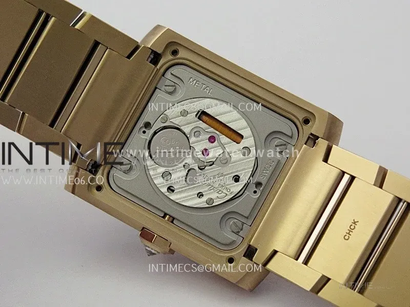 Tank Francaise Ladies 27mm Diamond Bezel RG 8848F 1:1 Best Edition Silver Dial on RG Bracelet Ronda Quartz V2