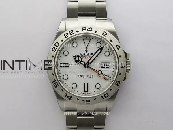 Explorer II 42mm 226570 904L SS QF 1:1 Best Edition White Dial on Bracelet SH3285 CHS