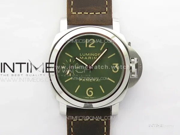 PAM911 T Noob 1:1 Best Edition on Brown Leather Strap A6497 with Y-Incabloc V12