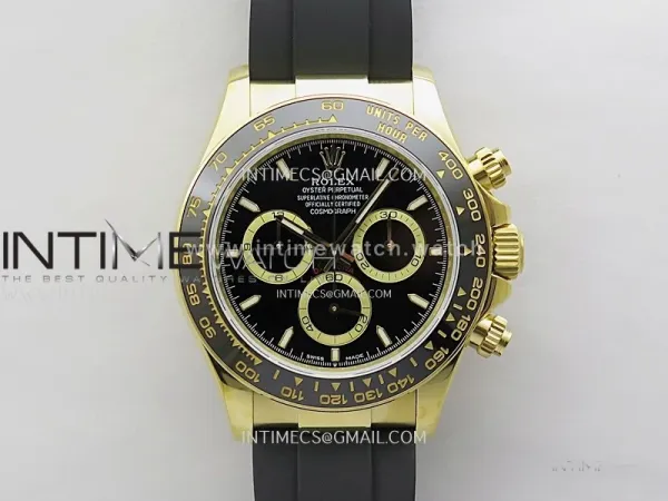 Daytona 126518 QF 1:1 Best Edition Black Dial on Oysterflex Strap SH4131 V6（Gain Weight）