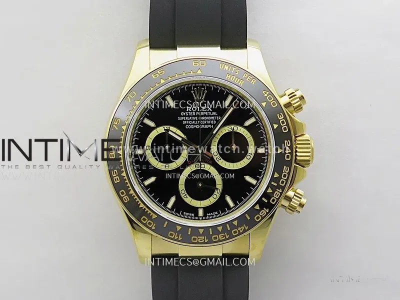 Daytona 126518 QF 1:1 Best Edition Black Dial on Oysterflex Strap SH4131 V6(Gain Weight)