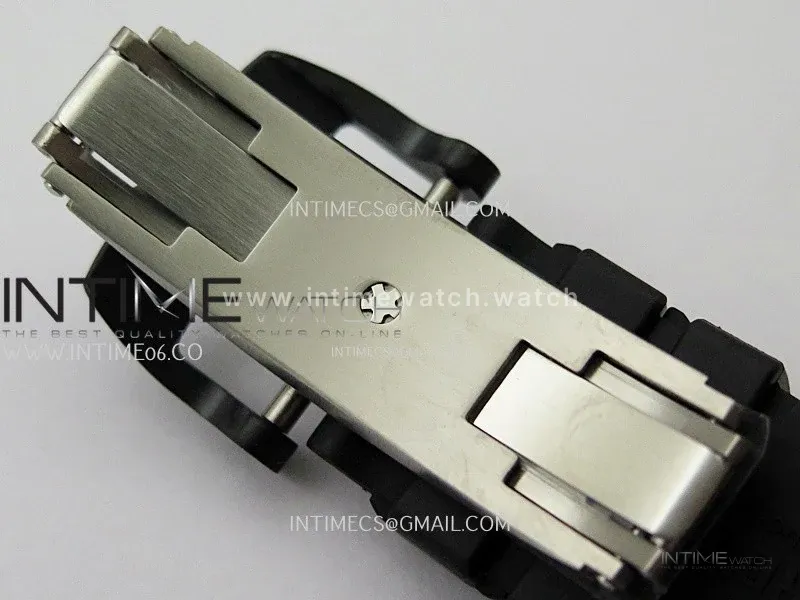 RM035-02 Black Ceramic SONIC Best Edition Skeleton Dial on Black Rubber Strap Clone RMUL1