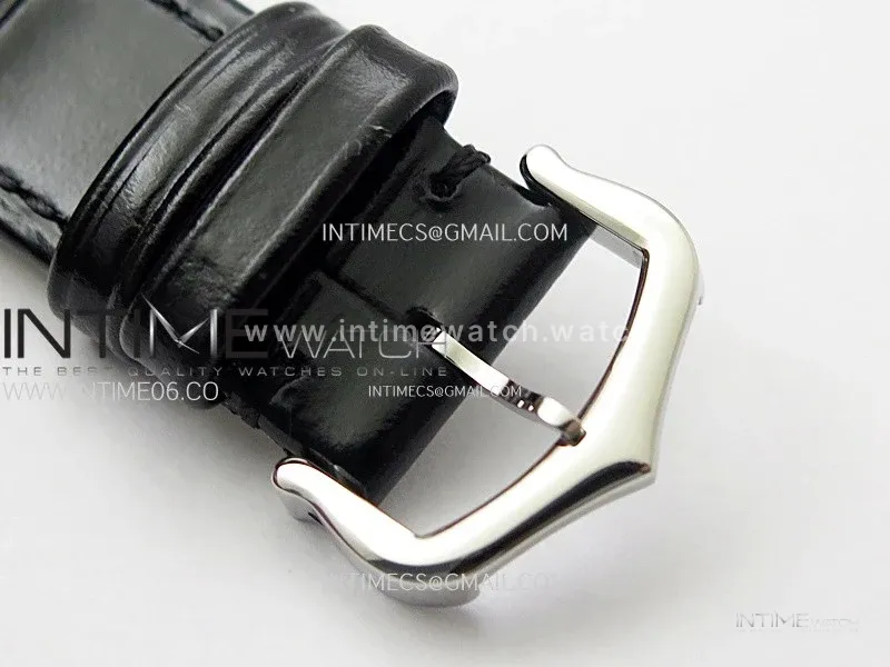 Tank Louis Ladies 25mm SS 8848F 1:1 Best Edition Black Dial on Black Leather Strap Ronda Quartz