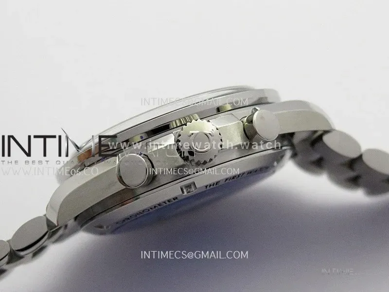 Speedmaster Professional Blue Snoopy SS N1F 1:1 Best Edition Black Dial On SS Bracelet A3861