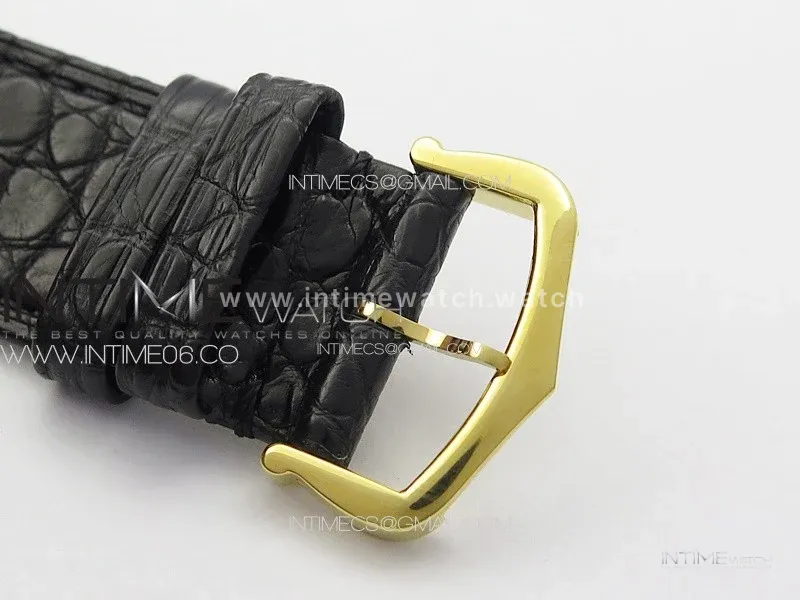 Tank Solo Ladies 28mm YG K11F 1:1 Best Edition White Dial on Black Coroc Leather Strap Ronda Quartz