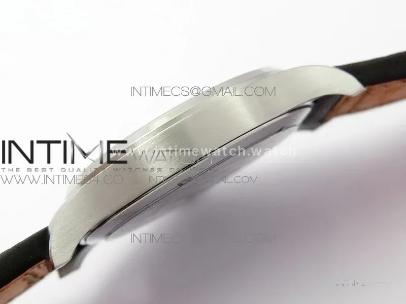 Mark XVIII IW327010 SS M+F 1:1 Best Edition Blue Dial on Brown Leather Strap A2892 (Free Nylon Strap)