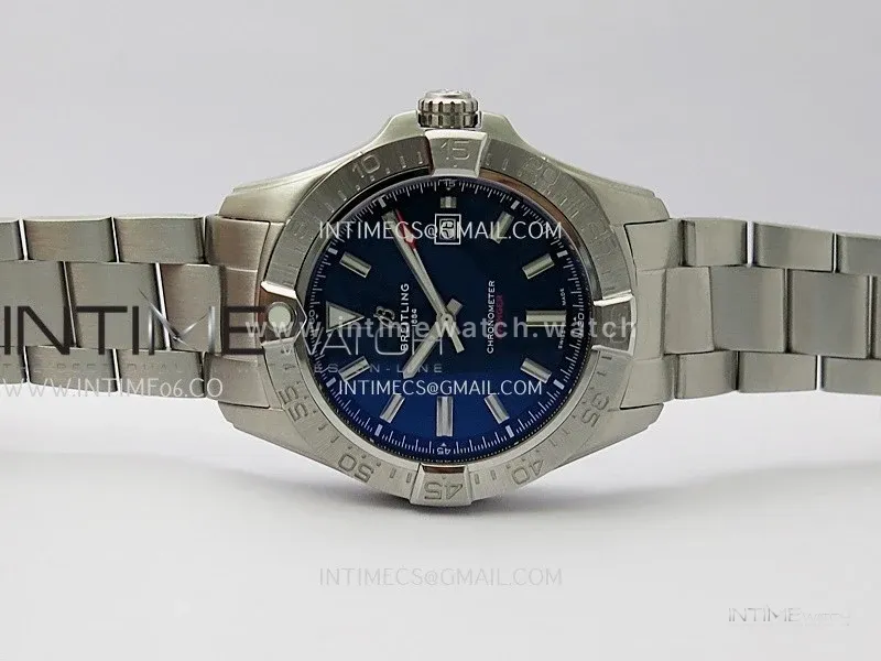 Avenger Chronometer 44mm SS B50 Best Version Blue Dial On SS Bracelet A2836