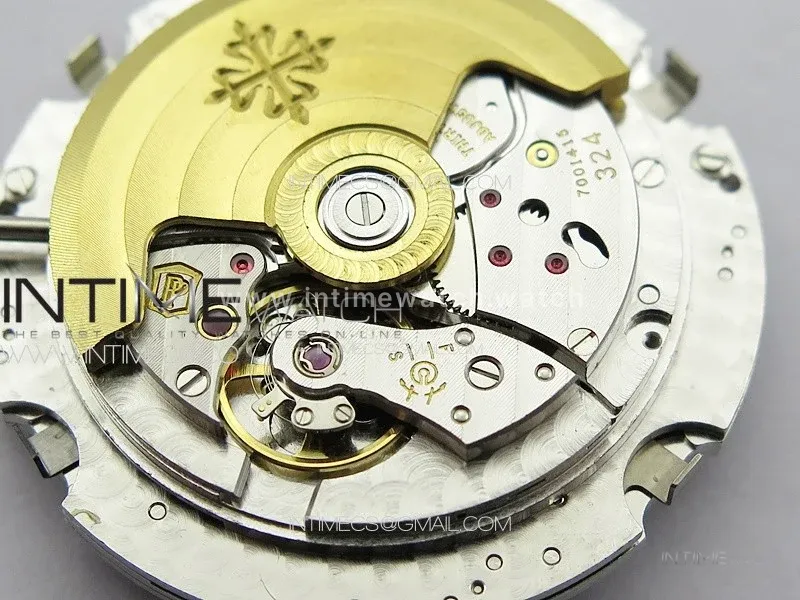 Annual Calendar Moonphase 5396 RG PPF 1:1 Best Edition White Sticks Dial on Brown Leather Strap PPF324