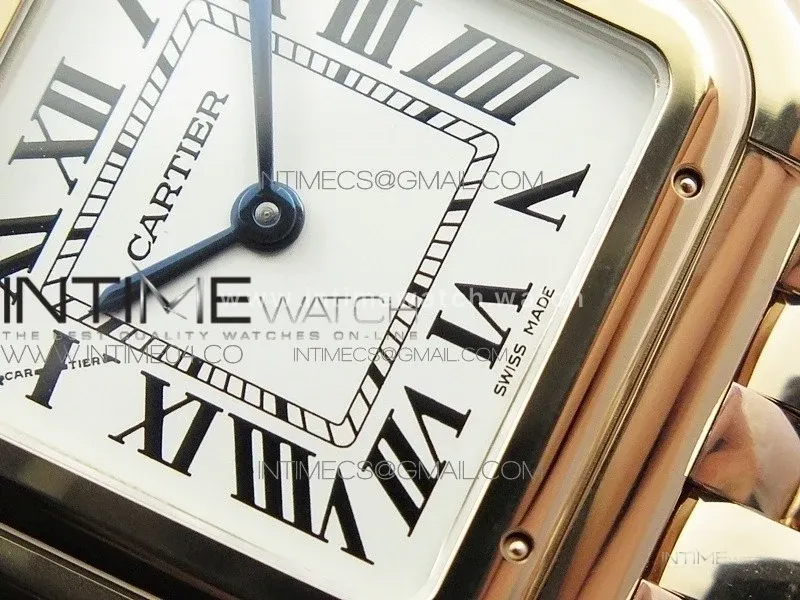 Panthère Secrete Ladies 27mm RG 8848F 1:1 Best Edition White Dial on RG Bracelet Ronda Quartz