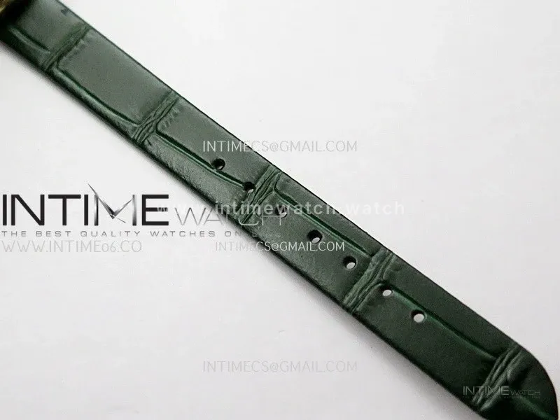 Baignoire Watch YG AF 1:1 Best Edition Green MOP Dial On Green Croco Strap RONDA Quartz