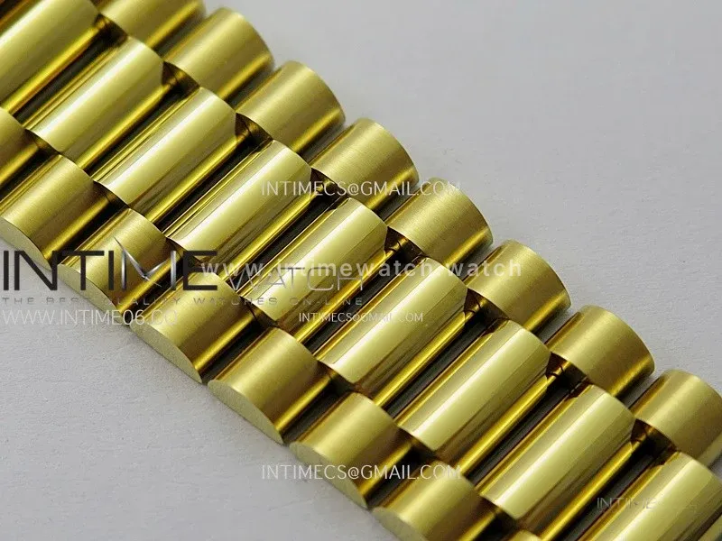 Day Date 228238 40mm 904L YG 1:1 ONE Factory Best Edition Silver Dial Roman Markers on President Bracelet SA3255 (Gain Weight)