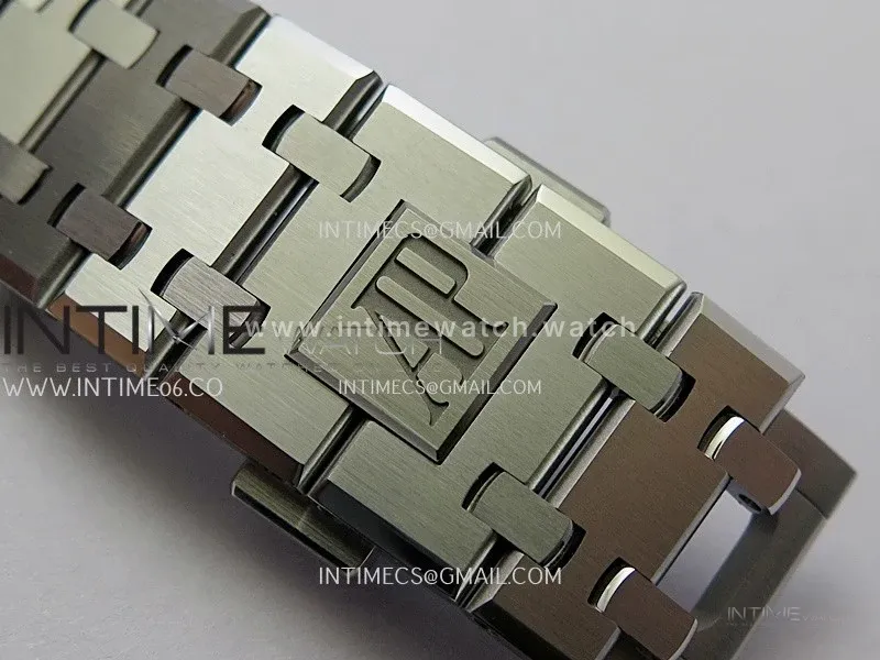 Royal Oak 41mm 15510BC Gain Weight DDF 1:1 Best Edition Smoke Blue Dial On SS Bracelet Super Clone DD4302