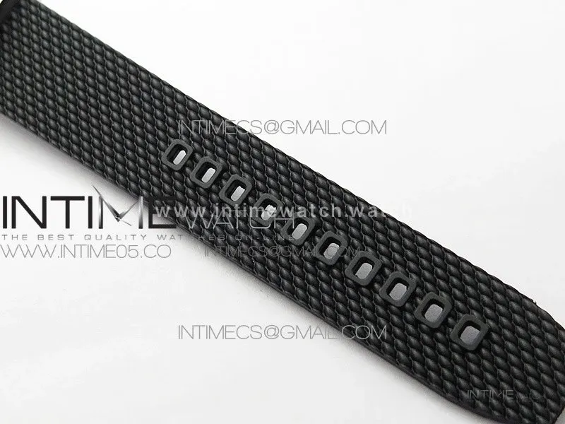 SuperOcean 42mm AB2010 SS/RG B50 1:1 Best Edition Black Dial Black Ceramic Bezel on Black Rubber strap A2824