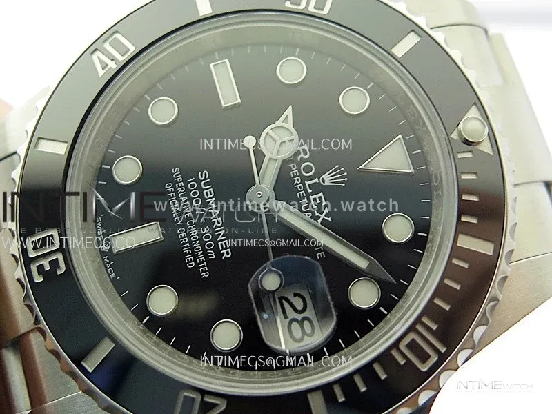 Submariner 41mm 126610 LN Black Ceramic 904L Steel ONE Factory 1:1 Best Edition Black Dial On 904L SS Bracelet VR3235