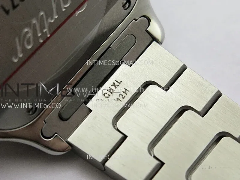 Santos de Cartier 35mm SS BVF 1:1 Best Edition Brown Dial on SS SmartLinks Bracelet 9015