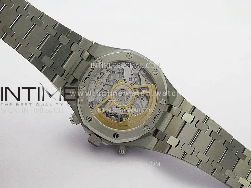 Royal Oak Chrono 26240 SS V2 ZF 1:1 Best Edition Silver Dial On SS Bracelet SA4401 Super Clone (Free Sprung)