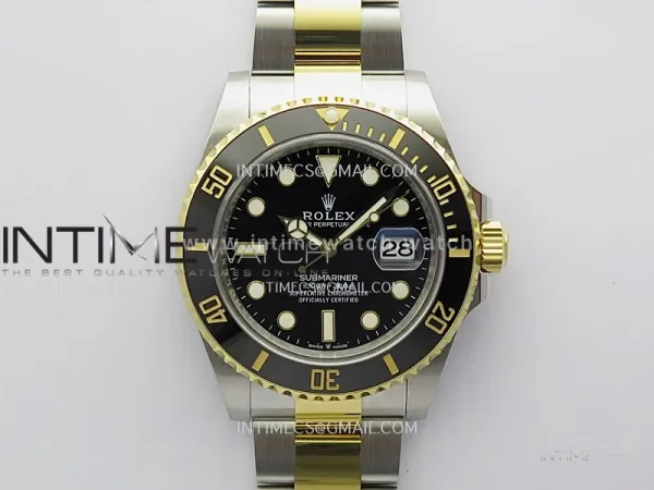 Submariner 126613 LN 904L Steel/YG THBF 1:1 Best Edition Black Dial On 904L Steel/YG Bracelet SH3235