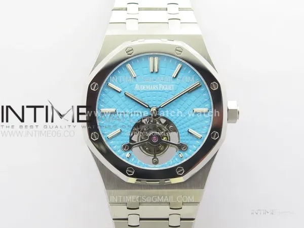 Royal Oak SIHH SS Tourbillon BBS Tiffany Blue Dial on SS Bracelet A2924
