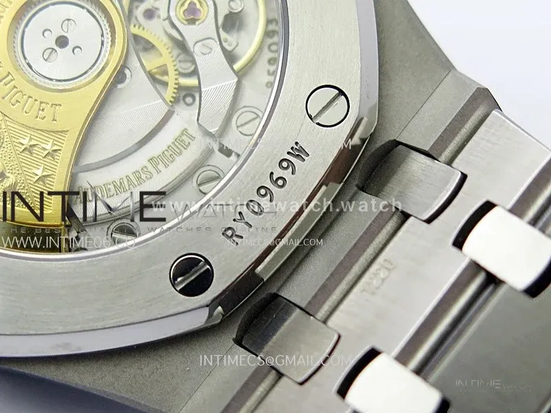 Royal Oak 37mm 15450 SS IPF 1:1 Best Edition Blue Dial on SS Bracelet SA3120 Super Clone